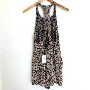 Volcom Floral Solo Trip Pocket Boho 70' Romper